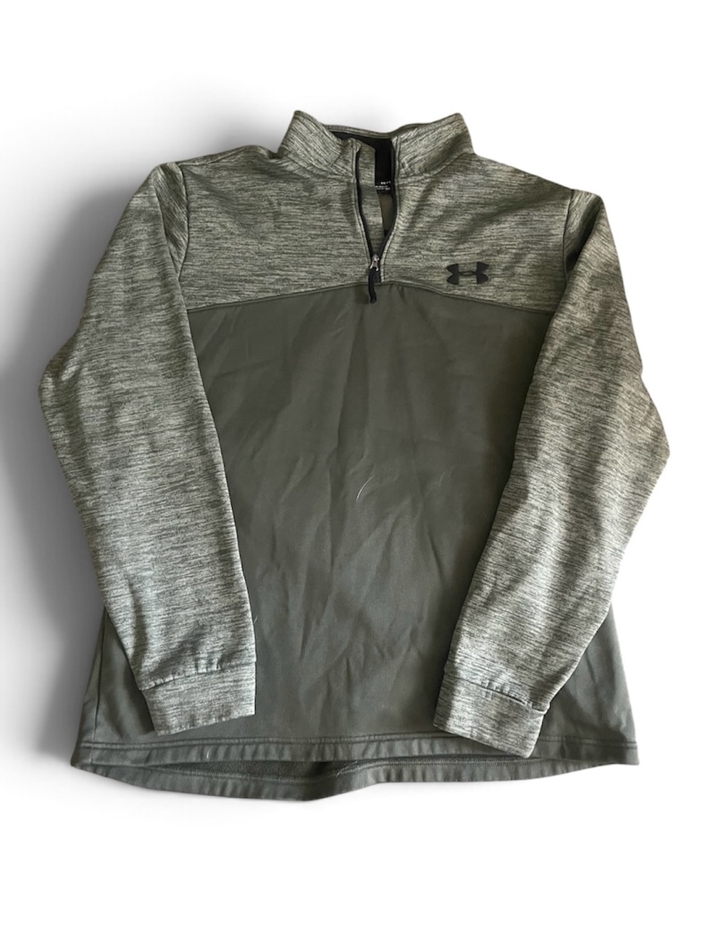 Under Armour Men’s Olive Green Heathered Quarter-Zip Pullover